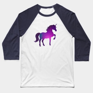 Bright Sparkle Glitter Unicorn Baseball T-Shirt